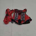 Reflective Red Service Dog in Training Vest Harness Leash Set for Medium Dogs, Adjustable Heavy Duty Padded Dog Harness, with Front Clip and Metal Buckles Do Not Pet for Training, Hiking (Small (20-45 lbs))