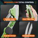 Heavy Duty Poultry Shears, 2-in-1 Ambidextrous All Purpose Kitchen Scissors (Converts to Knife), Non-Slip Handle, Safety Lock & Magnetic Protective Sheath