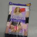Hanes Women's High-Waisted Brief Panties, 6-Pack, Moisture-Wicking Cotton Brief Underwear. size7