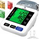 Trustown Blood Pressure Monitor Upper Arm Automatic Digital BP Machine Wide Cuff (8.7'' 16.5'') 2x99 Reading Memory Large LCD Screen 3 Color Backlight Talking Function for Home Use