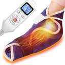 CAMECO 1 Pack Heating Pad for Foot & Ankle Neuropathy Pain Relief, 86-158 Electric Heated Foot Warmer Wrap for Arthritis, Heat Therapy for Achilles Tendinitis & Plantar Fasciitis, Auto Shut Off