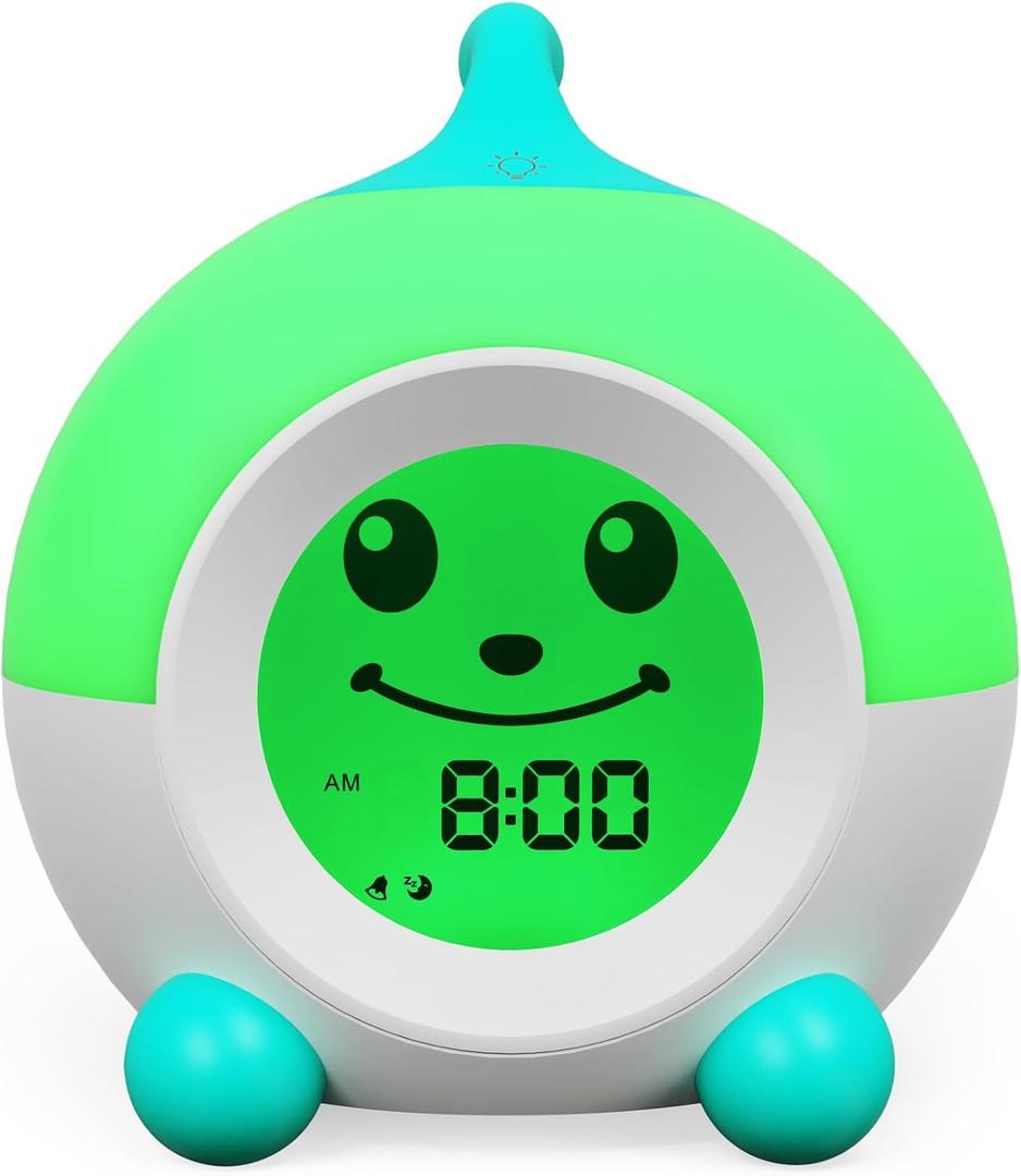 iHoo Ok to Wake Kids Alarm Clock, Toddler Sleep Training Clock with Touch Night Light, Nap Timer Gift for 2-9 Years Girls Boys