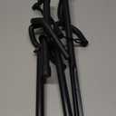 GLEAM Guitar Stand - Adjustable Fit Electric, Classical Guitars and Bass, Load Capacity 20LB, Accessories, Folding Type Black (CG-4)