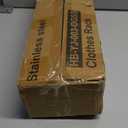 TigerParty Clothes Rack for Hanging Clothes, Sturdy Stainless Steel Clothing Rack, Extendable & Adjustable Rolling Garment Rack with Wheels for Bedroom Laundry Living Room, Silver