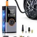 Tire Inflator Portable Air Compressor, 2X Faster Portable Air Compressor with 25000mAh Battery, 150PSI Cordless Air Pump for Car, Motorcycle, Bicycle and More (Grey)