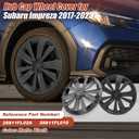 Hub Cap Wheel Cover Matte Black for 2017-2023 Subaru Impreza,1 Piece, 16 inches