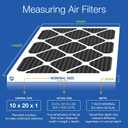 Nordic Pure 10x20x1 Pleated MERV 8 Pure Carbon Air Filters 6 Pack