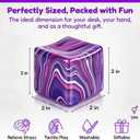 3 x Stress Cube Squishy Fidget Toys for Anxiety Relief Soft Sensory Squeeze Toy | for Kids Adults Sugar Cube Balls for Focus Classroom Prizes Party Favors