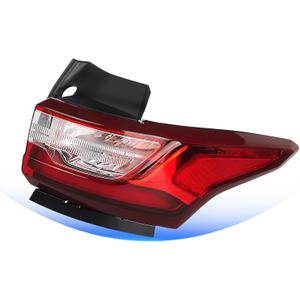 LED Tail Light Assembly Compatible with Chevy Traverse 2018 2019 2020 2021 Rear Brake Turn Signal Outer Taillight Replacement 84618032 GM2805130 (Right Passenger Side)