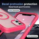 for iPhone 11 Case, [Compatible with MagSafe][Military Grade Drop Protection][Heavy Duty Protection][Non-Slip][Shockproof] with 2-Layer Durable Bumper Phone Case 6.1''-Rose