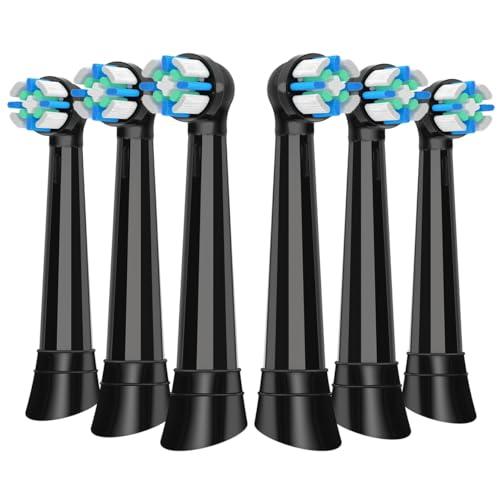 Replacement Heads Compatible with Oral B IO 2/3/4/5/6/7/8/9/10/Deep Clean Series Electric Toothbrush, Brush Heads Compatible with Oral B IO (7 Black)