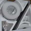 52'' Black Flush Mount Ceiling Fan with Lights for Bedroom