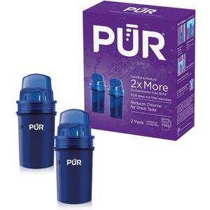 PUR Water Pitcher & Dispenser Replacement Filter 2-Pack, Genuine PUR Filter, 2-in-1 Powerful Filtration and Faster Filtration, 4-Month Value, Blue (PPF900Z2)