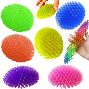 Fidget Worm Toy 7 PCS - Sensory Slug Fidget Toy,Multicolor Stress Relief Fidget Toys,Resistance Fidget Toys,Anxiety Relief Toys for Kids & Adults,Elastic Mesh Toys (7 Colors Packing)