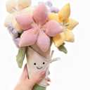 QYN Stuffed Flower Plush Bouquet Flowers Decor Funny Gifts for Women Friends (Multicolor)