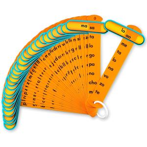 Janlaugh Set of 30 Spanish Syllable Education Materials Spanish Language Activity Spanish Language Game for Kids Spelling Learning Classroom Teaching supplies