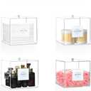 Disposable Face Towel Holder, Acrylic Face Towelettes Storage Box for Face Towels, Facial Towel Containers, Makeup Remover Cloth Organizer