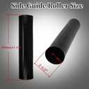 Boat Trailer Side Guide Roller Black Molded Rubber Roller, 2-1/2 x 12inch