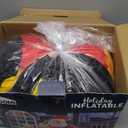 Joiedomi Christmas Inflatable Santa on Sleigh with 2 Reindeer, Inflatable Christmas Yard Decorations with Build-in LED, Blow Up Xmas Decorations Outdoor for Party Yard Garden Lawn Dcor