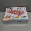 Logic Road Builder Games Toys: STEM Toys for 4 Year Old Kids, Montessori Board Game Brain Teaser Puzzles Preschool Learning Activities Educational Toy for Toddler Ages 3 5 6 7 8-12 Gifts(Pink 32PCS)