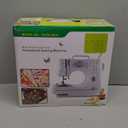 Beginner Sewing Machine for Home Crafting & Mending, 12 Multi-Function Stitches, 2-Speed Foot Pedal, Clear LED Light, 32-Color Thread Pack, Must-Have Sewing Supplies, Sewing Machine Table Fit