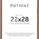 22x28 Picture Frames for Wall - Minimalist 22x28 Oak Wood Frames, 22"x28" Poster Frame Wood, Natural Solid Wooden Picture Frames for Wall Art Photo and Prints(1 Pack, Walnut)