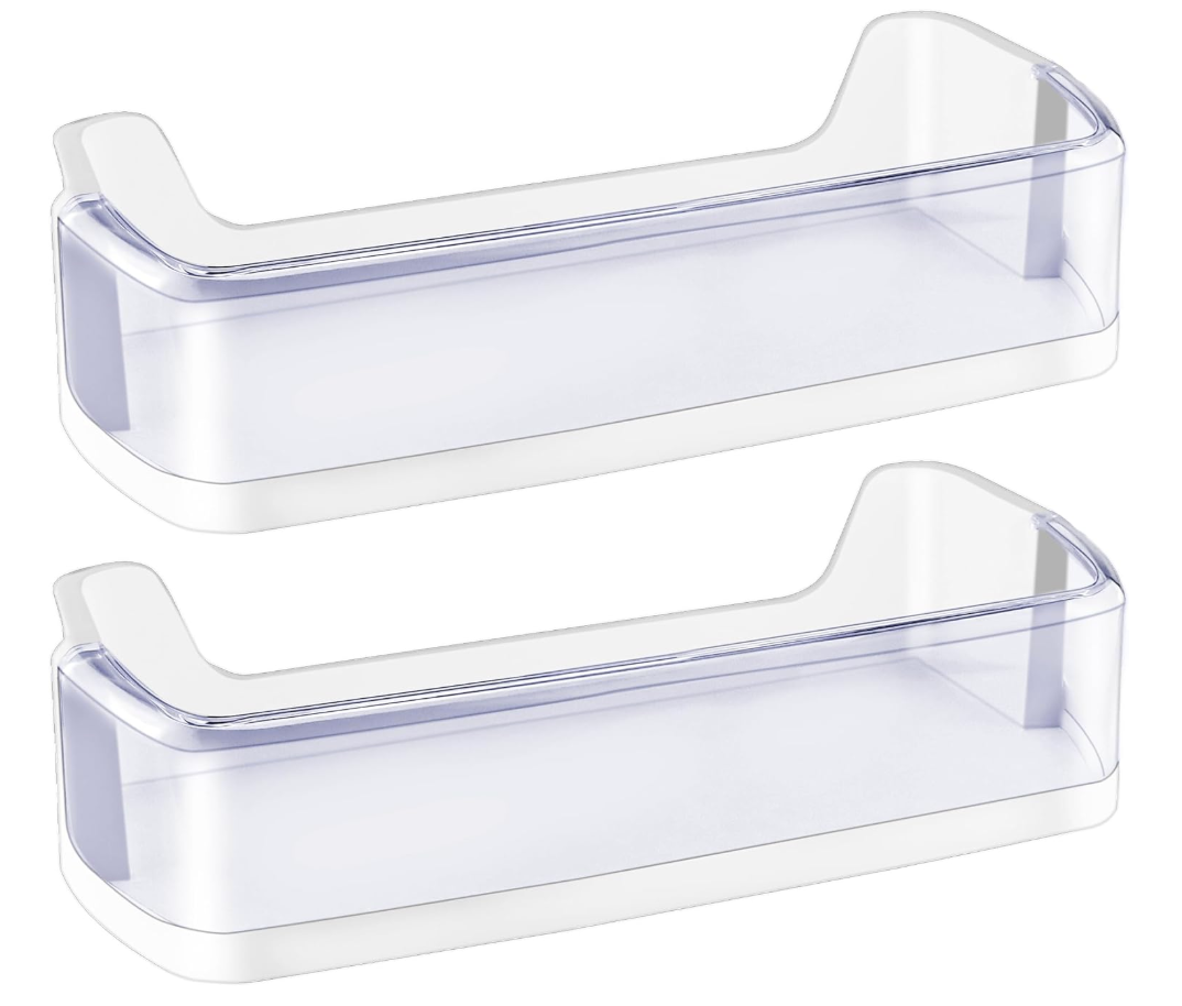 (2 PACK) Durable DA9708348A Refrigerator Door Shelf Bin Replacement fit for Samsung Refrigerators Right Door Middle Shelf for RS25H5111BC RS25H5111SR RS265TDRS Replace DA6305215A by Fetechmate