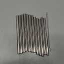 12 Pack 4.7 Inch Extra Short Metal Cocktails Straws, Reusable Stainless Steel Smoothie Drinking Straws with Cleaning Brush for Coffee Mugs, Small Glasses or Cups