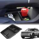 Center Console Organizer Tray Compatible with 2024 2025 Hyundai Santa Fe Interior Storage Box Insert Secondary Accessories (Lower center console tray)