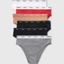Hanes Originals Women's 6pk Breathable Stretch Cotton Hi Cut Underwear- Colors May Vary, SIZE 6/M