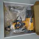 1600W Heat Gun, Hot Air Gun with 2 Temp Settings, 4 Nozzles, Overheat Protection, for Shrink Tubing, Shrink Wrap, Crafting, Resin, and DIY Projects - Yellow