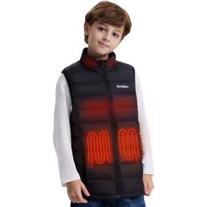 Kids Heated Vest with Battery Pack - 7.4V Rechargeable Lightweight Heated Vest, Boys Girls Electric Heated Coat, Large