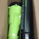 Tietoc Leaf Blower Cordless, 1200W Brushless Electric Leaf Blower with 2 X 4.0Ah Battery, 6 Speed Powerful Leaf Blowers for Garden, Patio, Lawn Care, Gift for Men Dad Husband Fathers (Green)