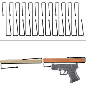 Adoreal 12 PCS Gun Rack, Pistol Rack for Gun Safe Shelf or Stack On Gun Cabinet, Gun Safe Accessory, Handgun Hanger Pistol Organizer for Display, Gifts for Hunters