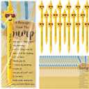 50 Sets Baby Shower Party Favors for Guests Ballpoint Pens With Cards and Bags Thank You Gifts for Themed Baby Shower Gender Reveal Birthday Party Supplies Classroom Prizes Stuffers (Sun)