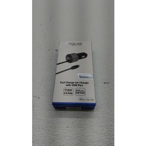 ZGear Fast Charger Car Charger With USB Port, For Lightning  TIP 