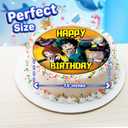 7.5x Inch Edible Cake Toppers – Academia Themed Birthday Party Collection of Edible Cake Decorations