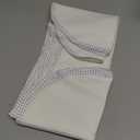 TILLYOU Waterproof Changing Pad Liners 6 Pack, 100% Cotton Reusable Cloth Diaper Liners, White