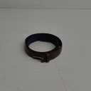 Nautica Men's Dress Leather Belt for Suits and Pants | Classic | Business | Fashion | Adjustable | Metal Buckle (42", Logo Inlay Double Stitch - Brown)