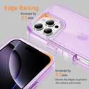 Compatible with iPhone 16 Pro Case with HD Screen Protector, Heavy Duty Shockproof [3 in 1] Clear Phone Cases for iPhone 16 Pro 6.3" (Purple)