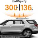 Roof Rack Cross Bars 300lbs Compatible with Ford Explorer 2016 2017 2018 2019 Limited/XLT/Sport/Platinum Heavy Duty Aluminum Lockable Roof Rails Crossbars Rooftop Cargo Carrier Luggage