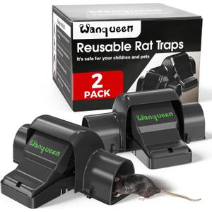 Reusable Rat & Chipmunk Traps, Prevents Accidental Triggering Mouse Trap, Tunnel Dual-Entry Squirrel Trap for Big Rats, Large Efficient Capture Device, Snap Traps for Humane Capture