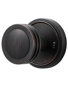 MRML Passage Door Knobs Oil Rubbed Bronze Door Knob, Kitchen Pantry Hall Closet Interior Vintage Door Knob, Zinc Alloy Door Knobs, 1 Pair