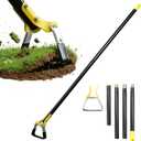 Stirrup Hoe,Effcient Scuffle Hoes with Sharp Blade,Adjustable Long-Handle Scuffle Hoe Garden Tool with 30-54 Inch,Action Hoe,Hula Hoes Garden Tool for Raised beds,Vegetable and Flower beds