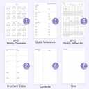 GNL Monthly Planner 2026-2027, 2 Year(27 Months) Calendar Planner, Oct. 2025 - Dec 2027, 7" x 10" Monthly Spreads & Yearly Planner, Perfect for School Office Home Planning, Purple