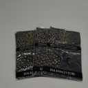 NORZEE 6-Pack Black Disposable Plastic Tablecloths, 84" Plastic Table Cloth, Round Table Cover Black Gold CONFETY