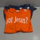 2pcs Shirts "Got Jesus?" T-shirts Men`s, Blue and Orange, Size L