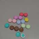 16 Pack Macaron Pill Case - Small Travel Storage Containers for Jewelry, Vitamins (8 Colors, 1.7 in) - Pill Container Macarons