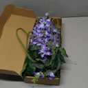 8PCS Purple Delphinium Artificial Flowers 33.5'' Faux Hyacinth Flowers Long Stem Silk Flowers for Tall Vase Home Wedding Table Decor(Light Purple)