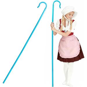 Lightweight Turquoise Blue Plastic Cane Walking Stick Hook Handle Cane